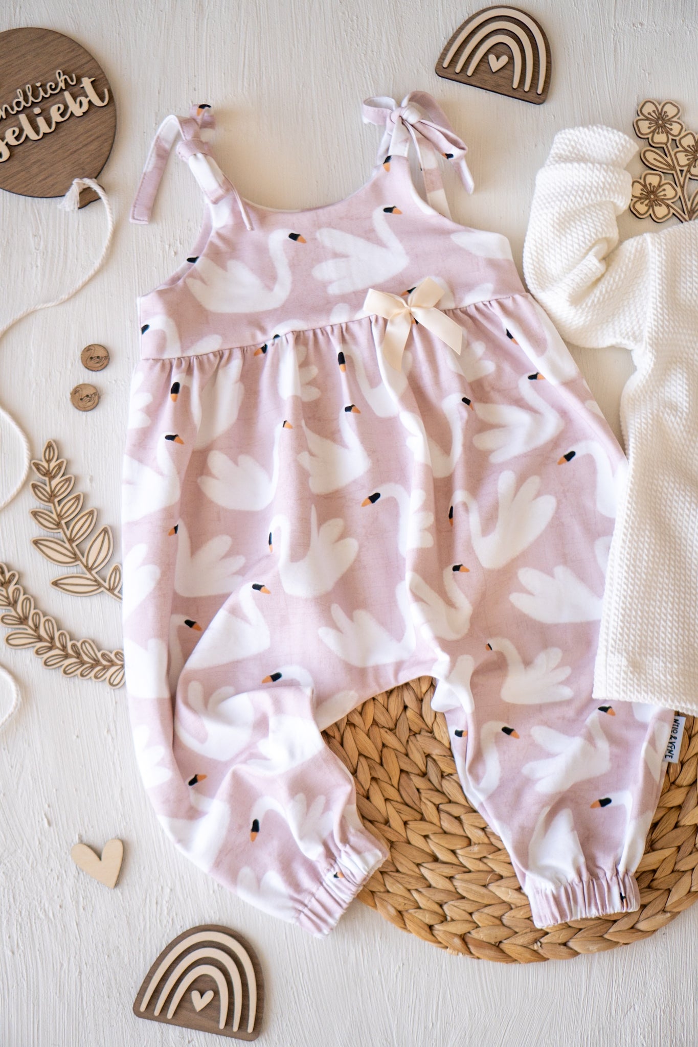 Schwäne blush - Jersey