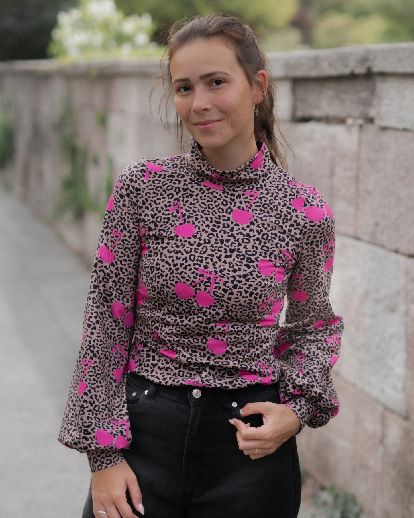 LEO Kirsche beige/pink - Jersey