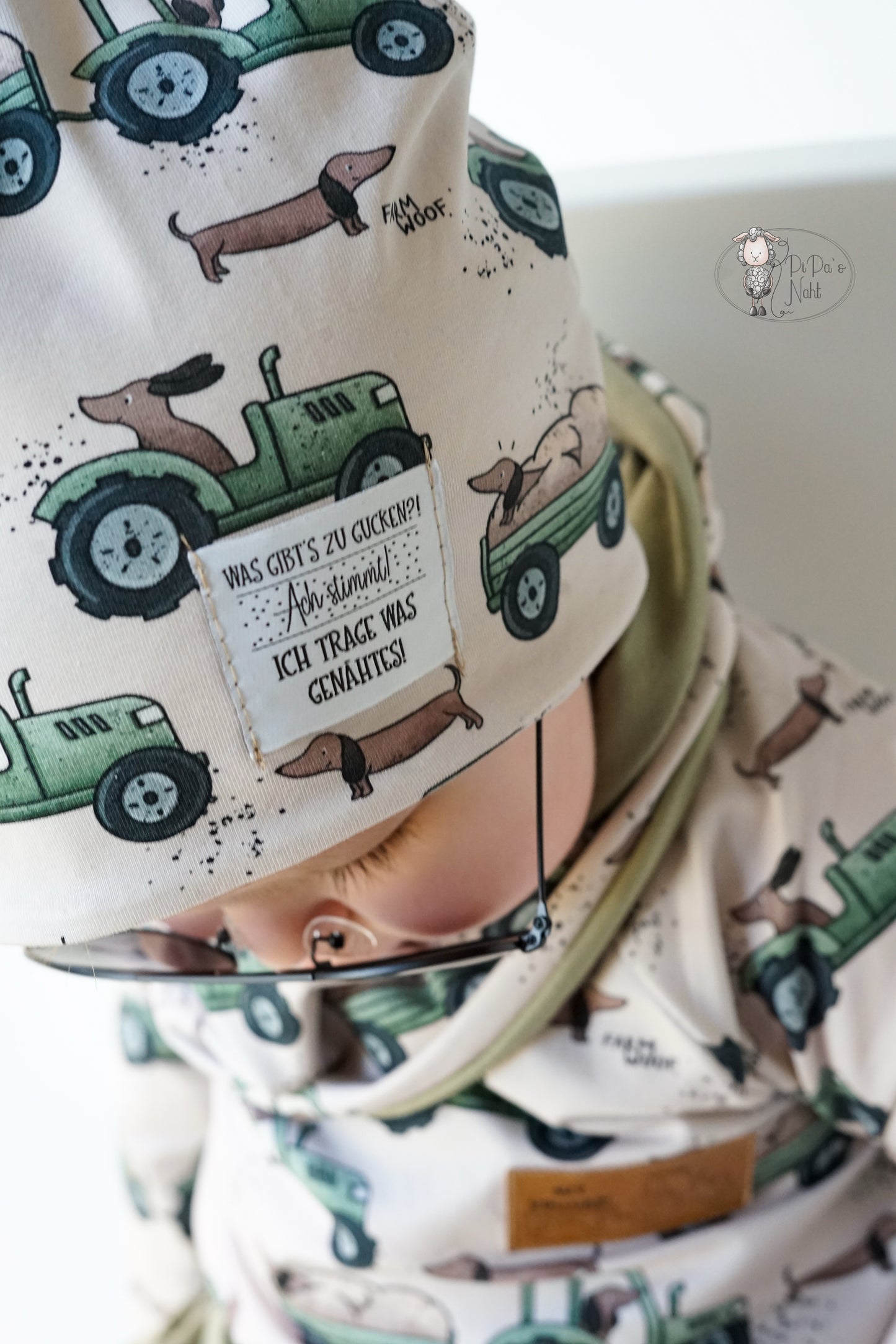 Dackel im grünen Traktor - Jersey