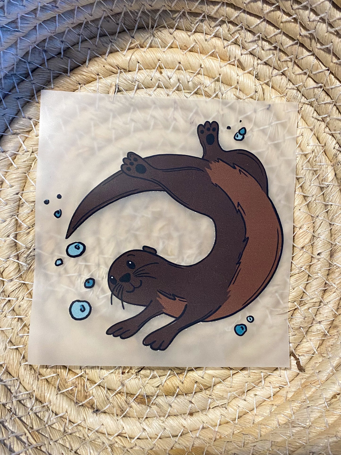 Otter - Bügelbild klein