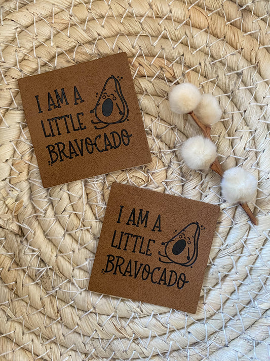 I am a little Bravocado - Kunstleder Label
