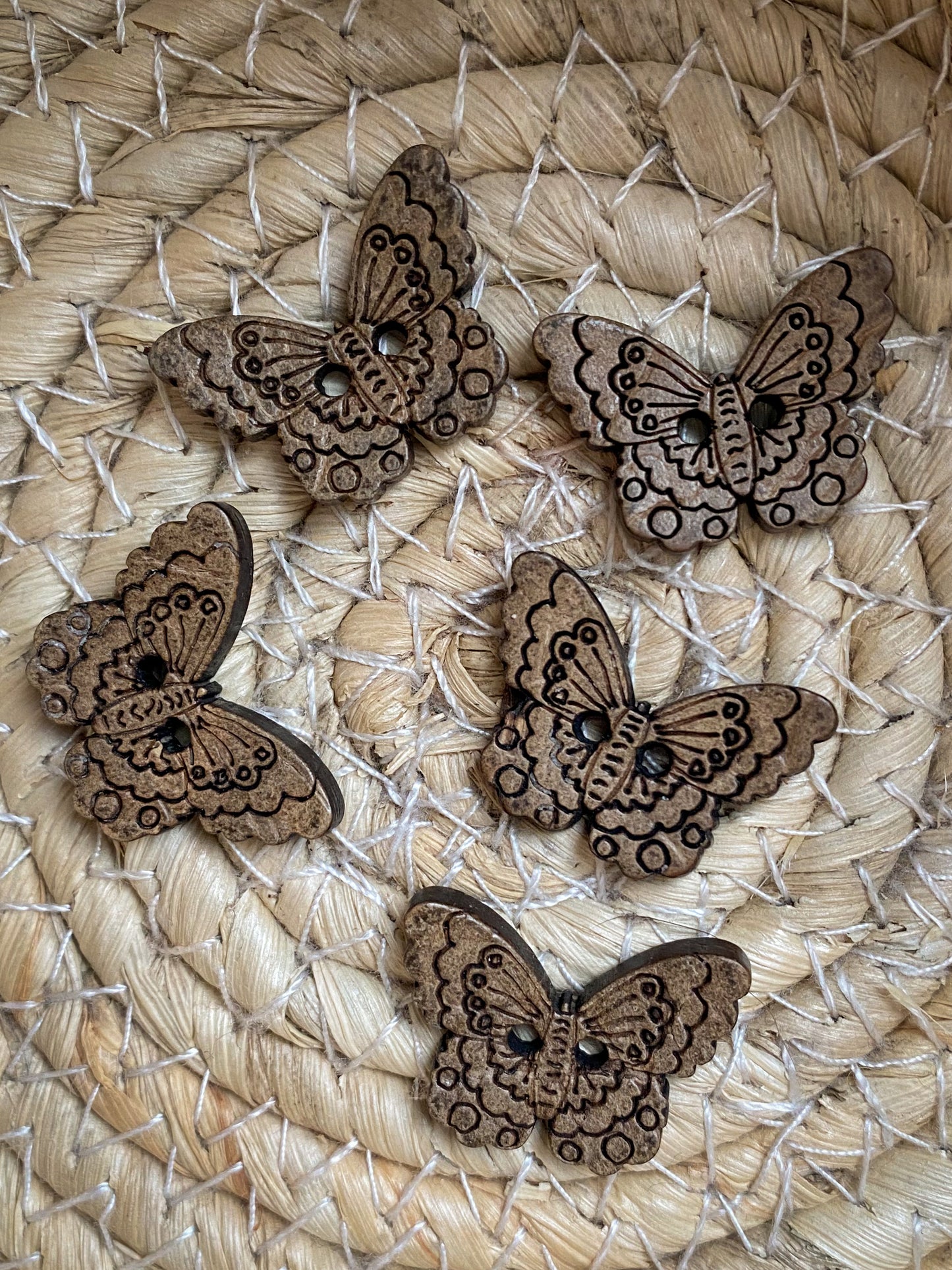 Knopf Schmetterling (in Form)