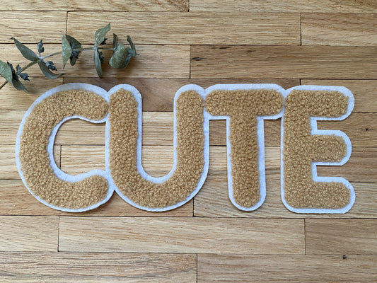 CUTE - Chenille Patch