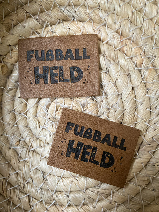Fußball Held- Kunstleder Label