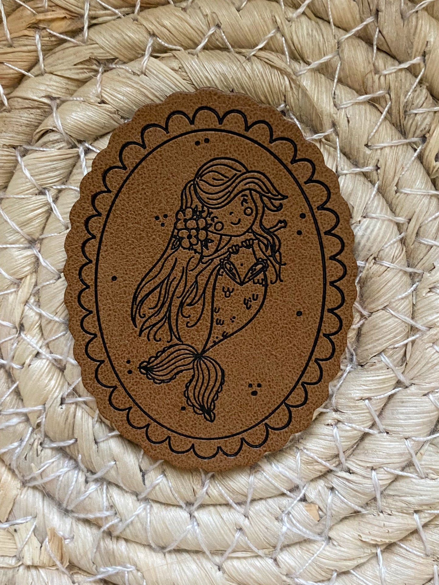 Meerjungfrau - Kunstleder Label