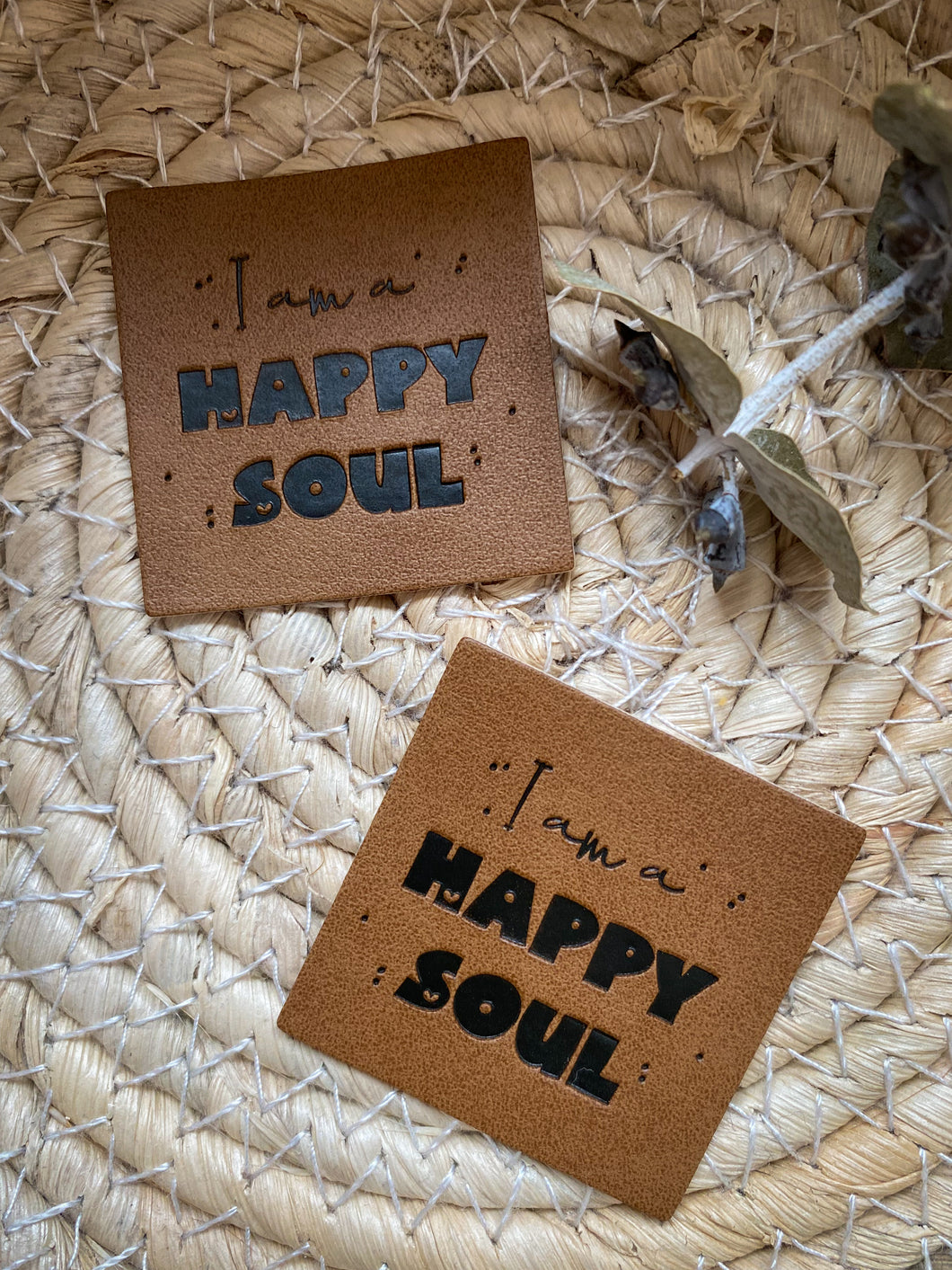 I am a happy soul - Kunstleder Label