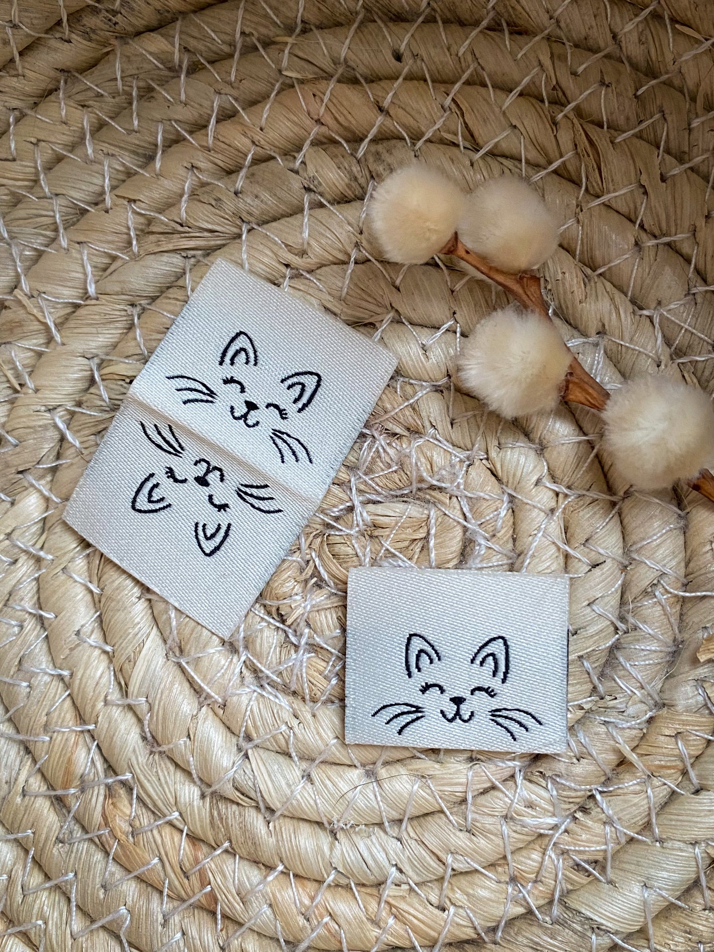 Katze (Gesicht abstrakt)  -  Web Label
