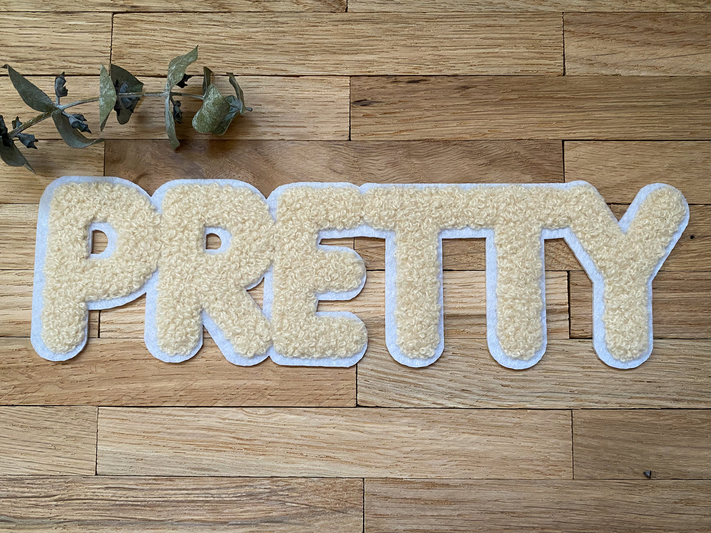 PRETTY - Chenille Patch