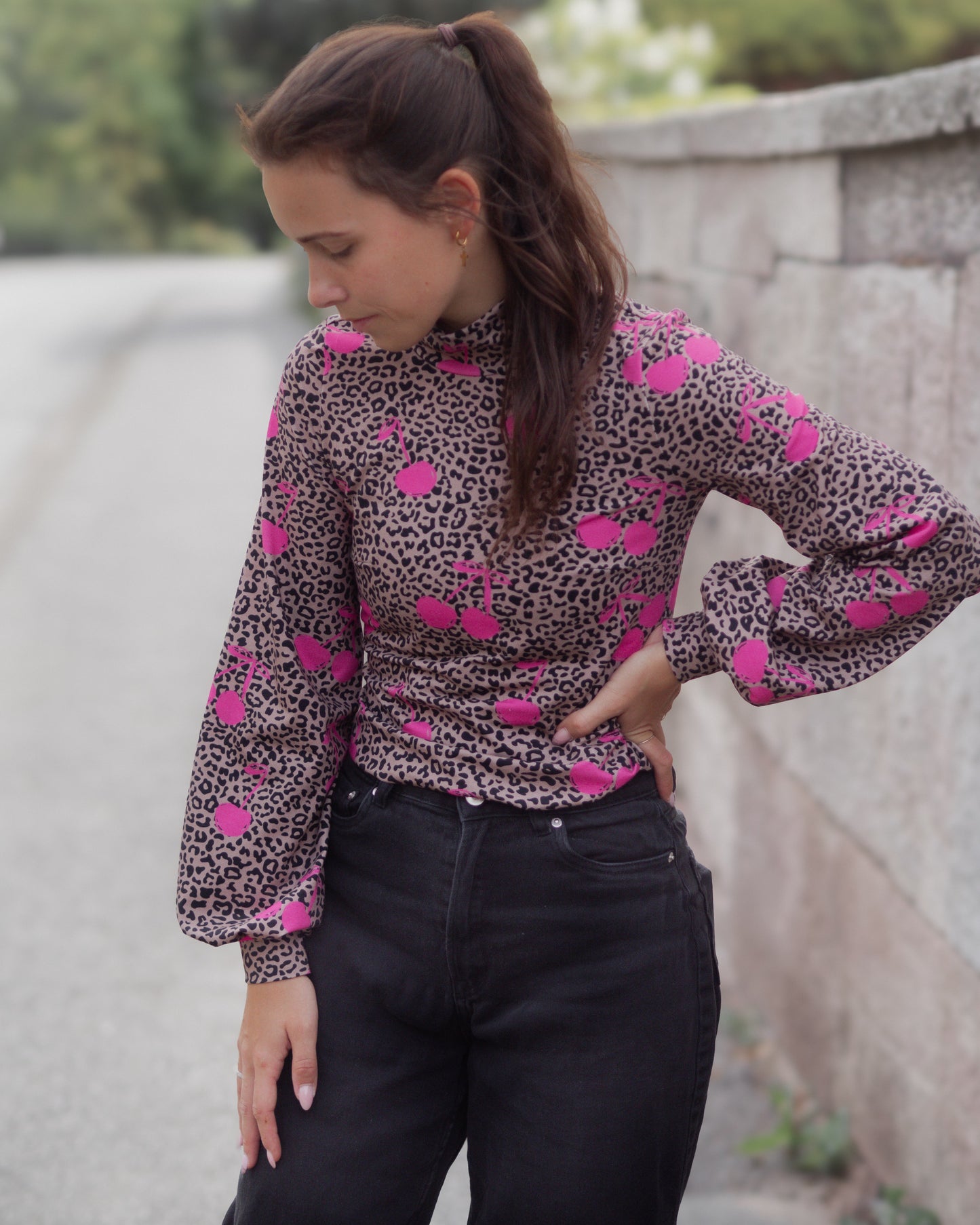 LEO Kirsche beige/pink - Jersey