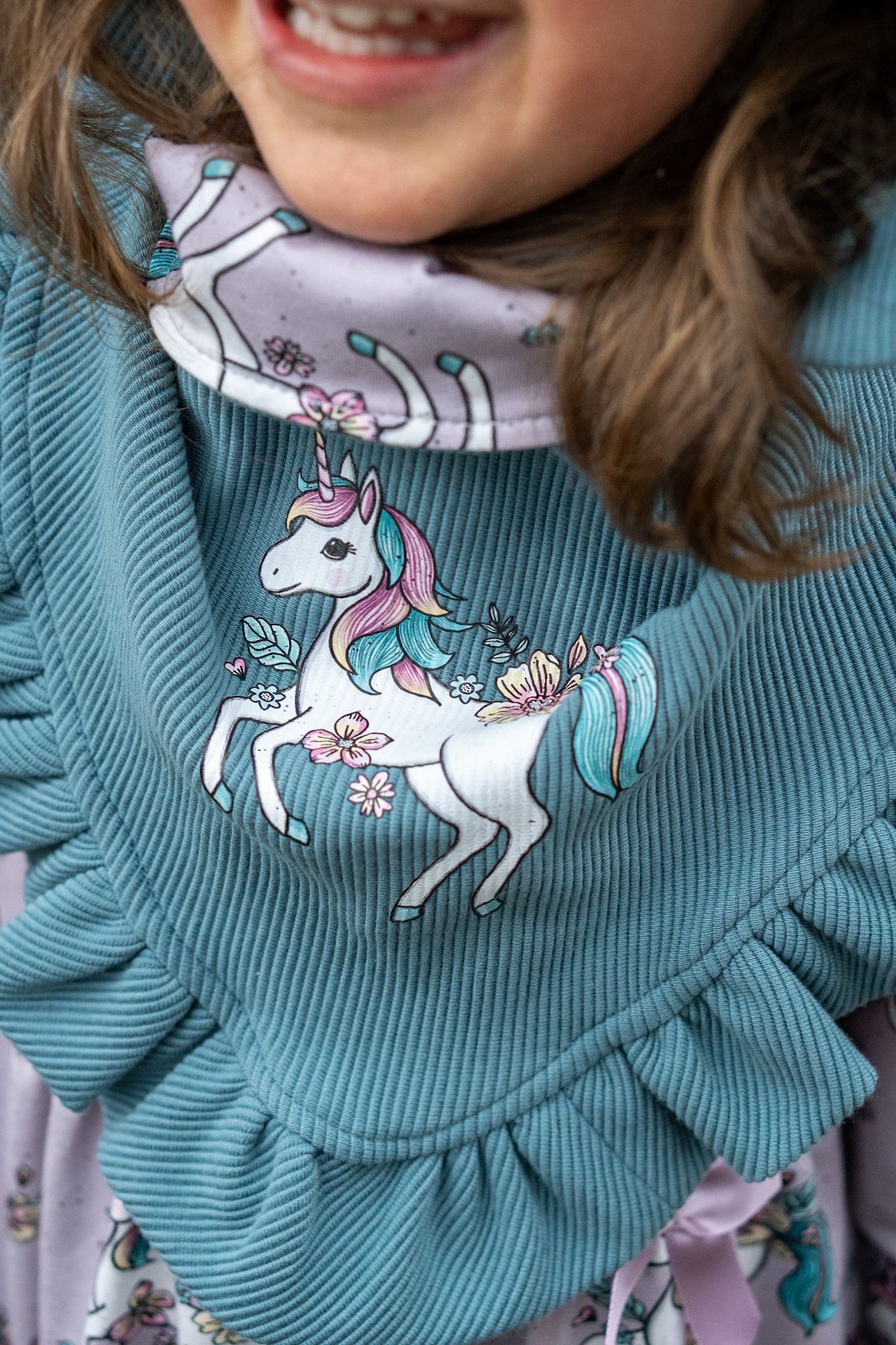 REST 60cm Blooming Unicorn mauve - Jersey