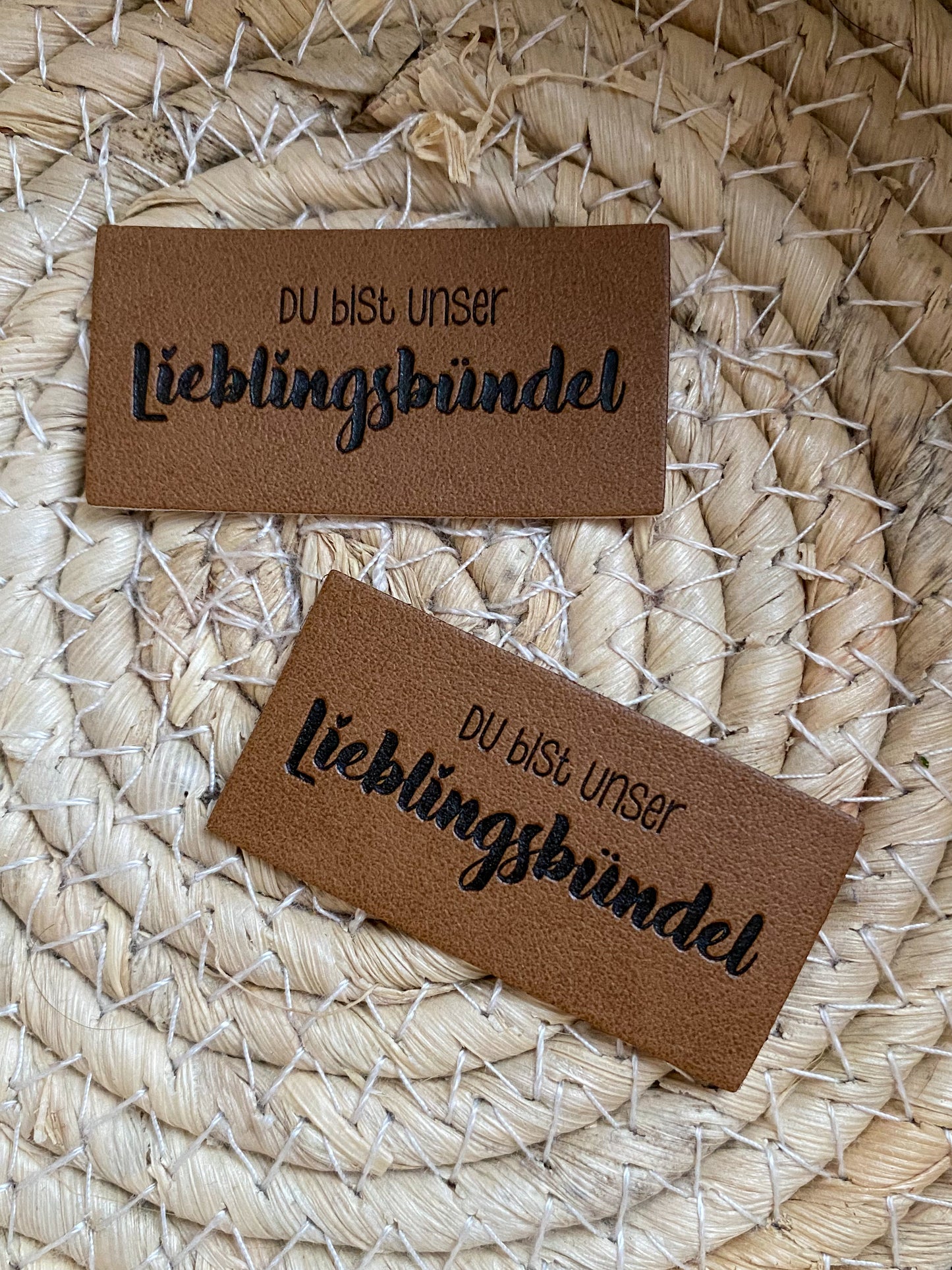 Du bist unser Lieblingsbündel - Kunstleder Label