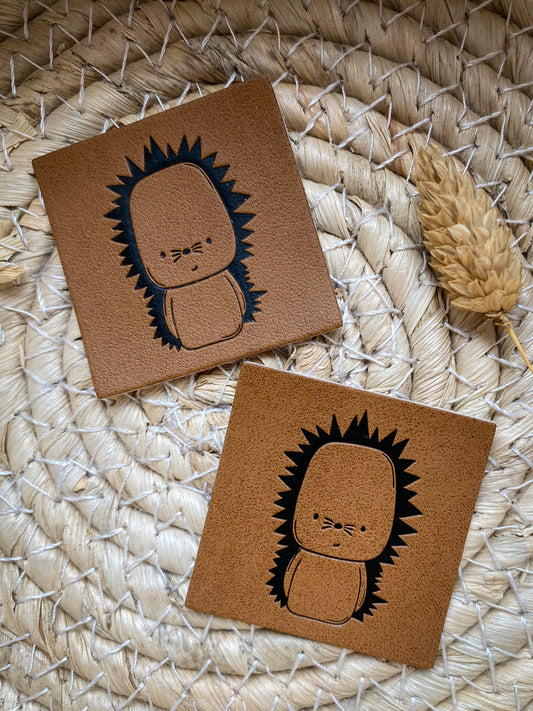Igelchen - Kunstleder Label