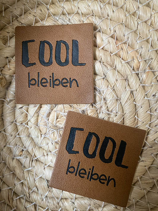 COOL bleiben - Kunstleder Label