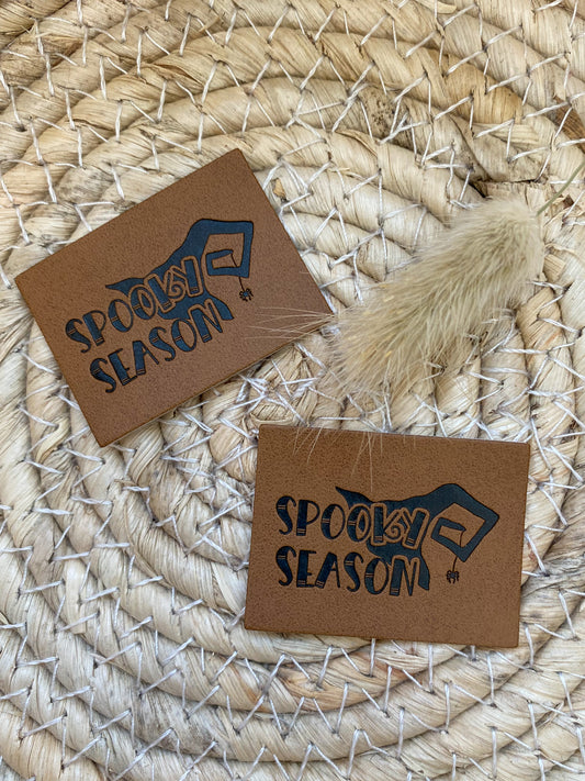 Spooky Season - Kunstleder Label