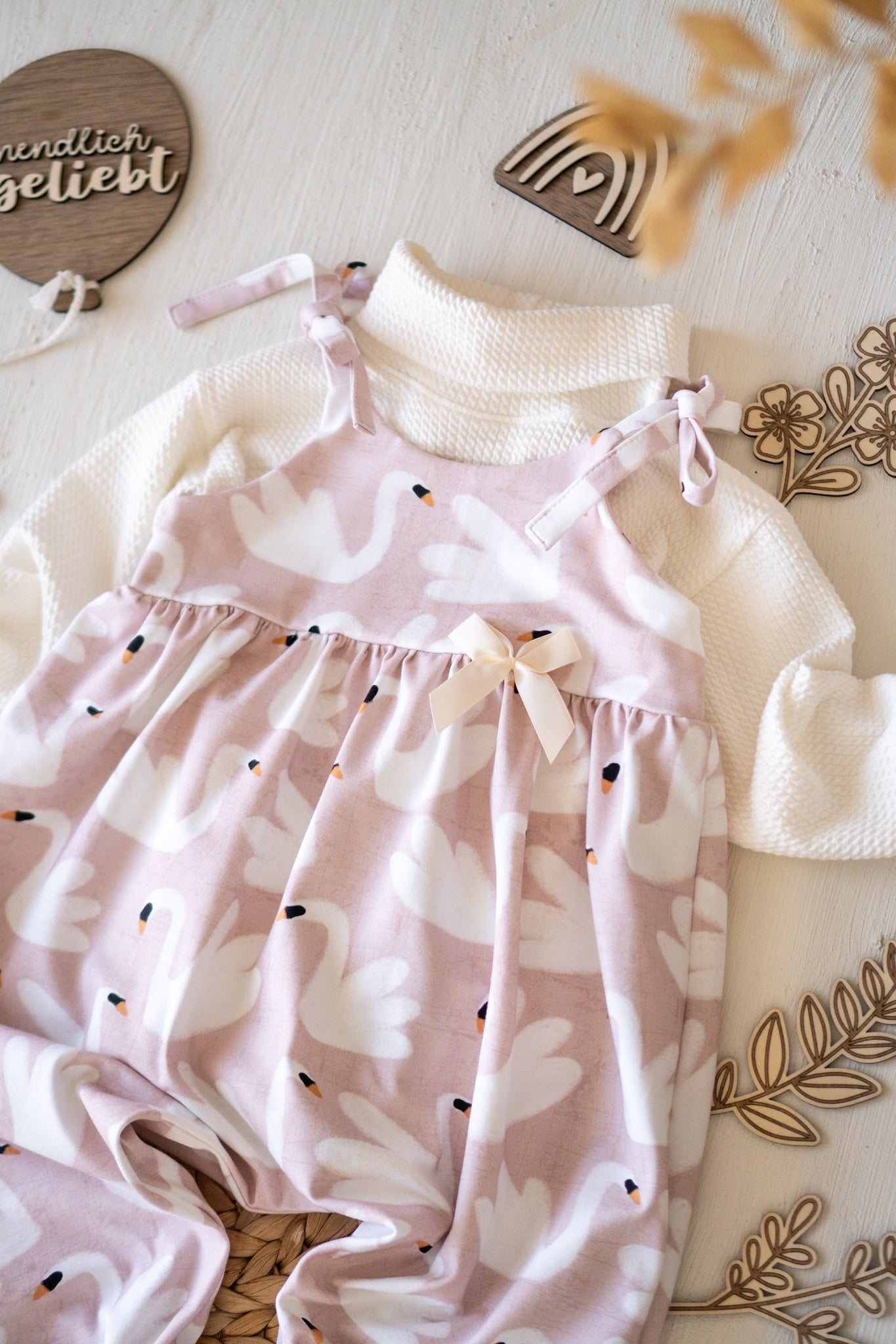 Schwäne blush - Jersey