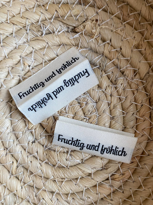 Fruchtig und fröhlich - Web Label