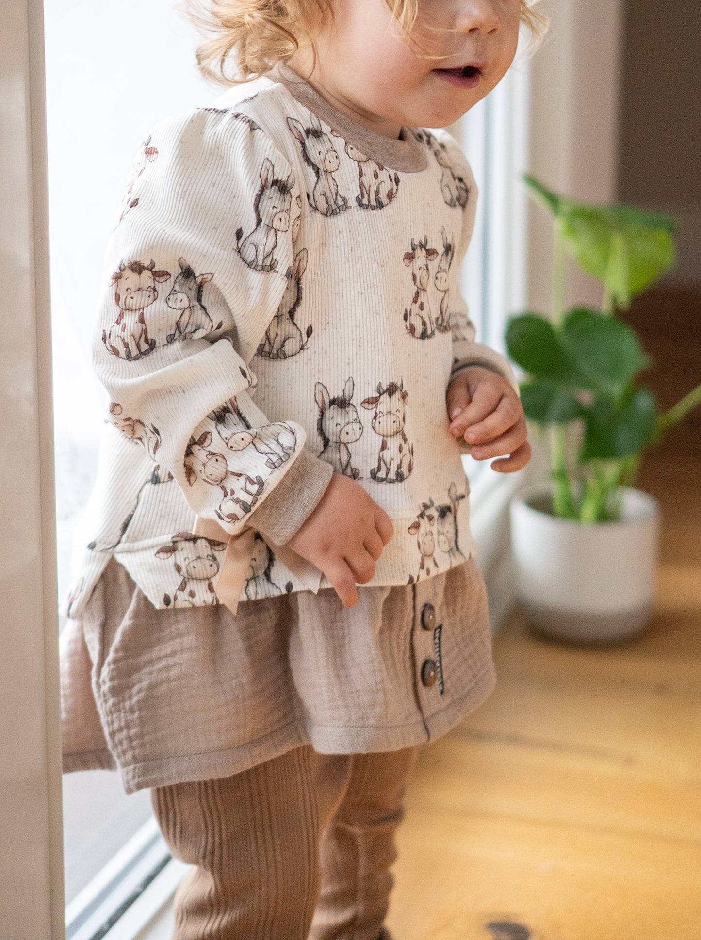 Freunde Esel & Kuh - Rib Jersey