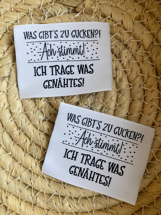 Was gibts zu gucken? - Spruch Label