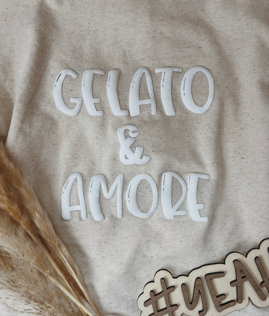 Gelato & amore - Puff Transfer Bügelbild