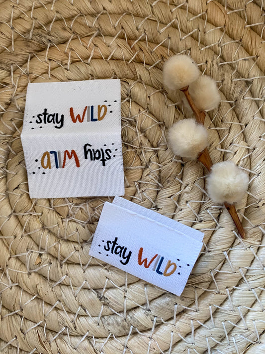 stay WILD bunt - Web Label