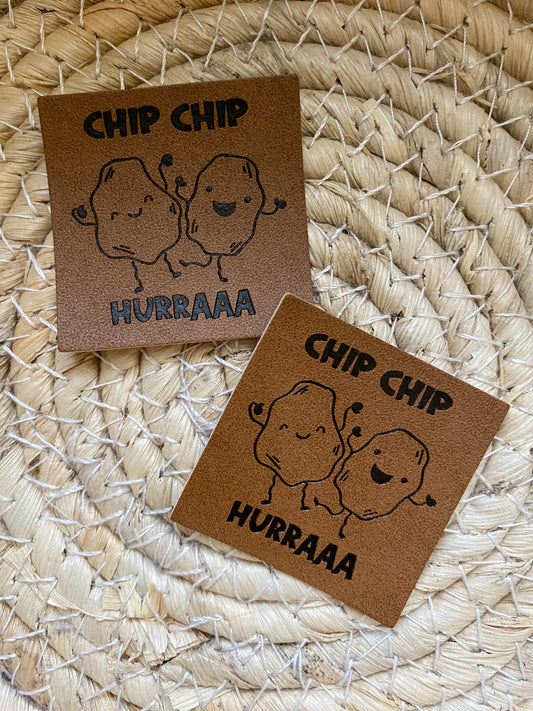 Chip Chip Hurra - Kunstleder Label