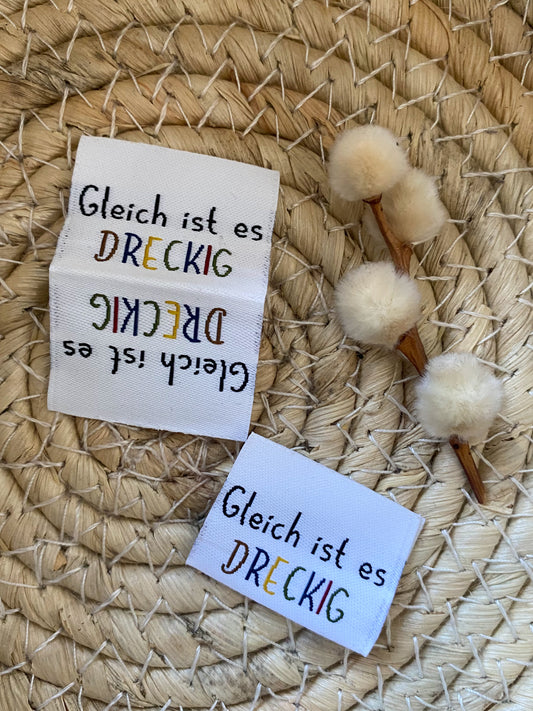 Gleich ist es DRECKIG bunt - Web Label