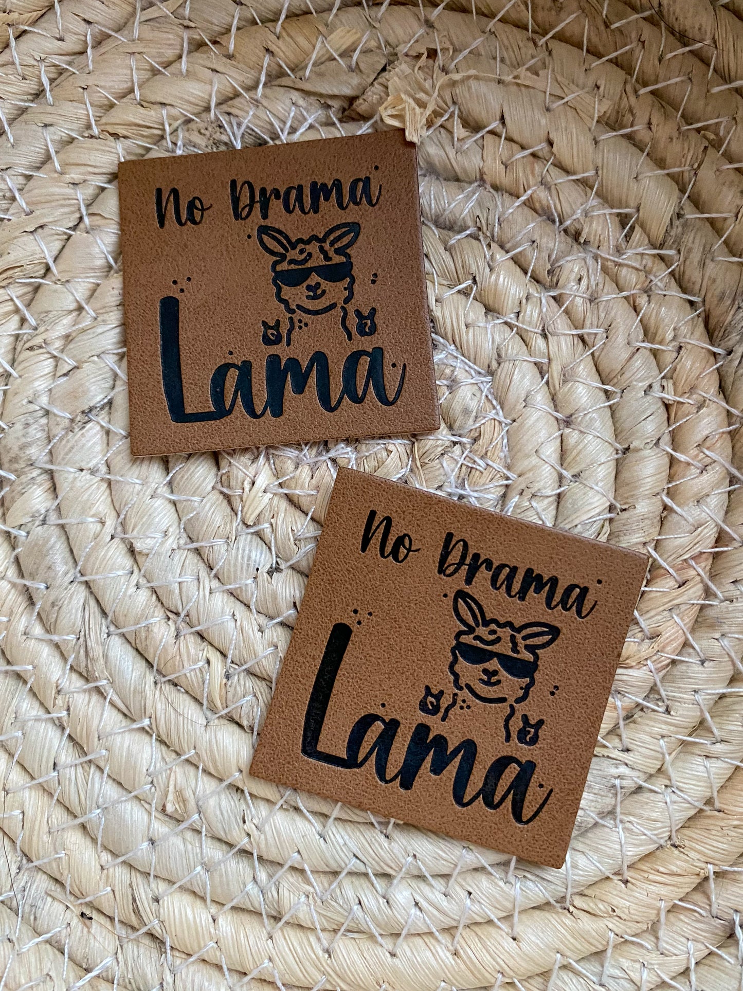 No Drama Lama - Kunstleder Label