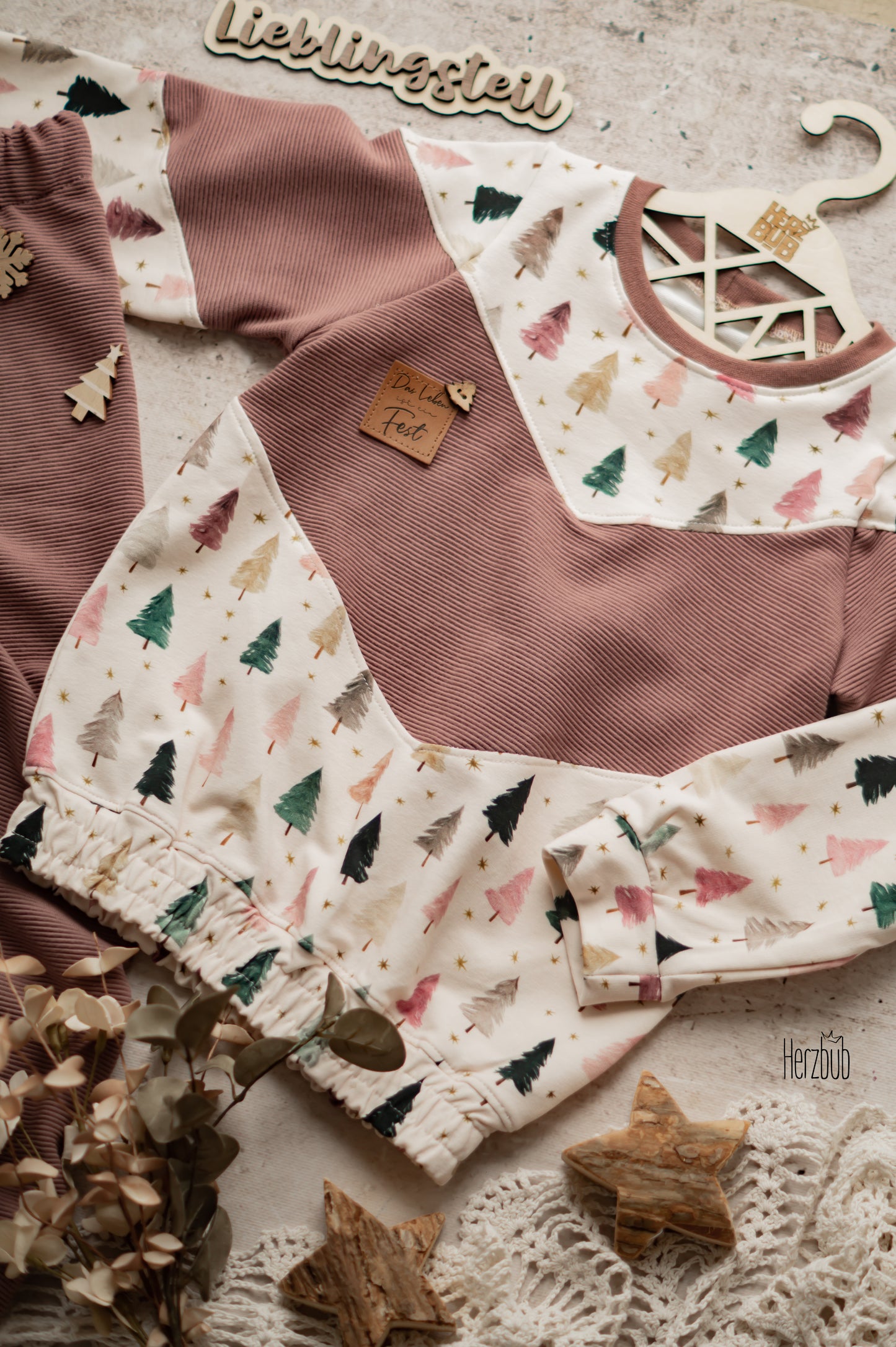 Bunte Tannen - French Terry