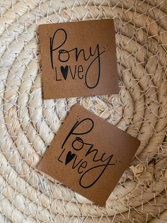 Pony Love - Kunstleder Label