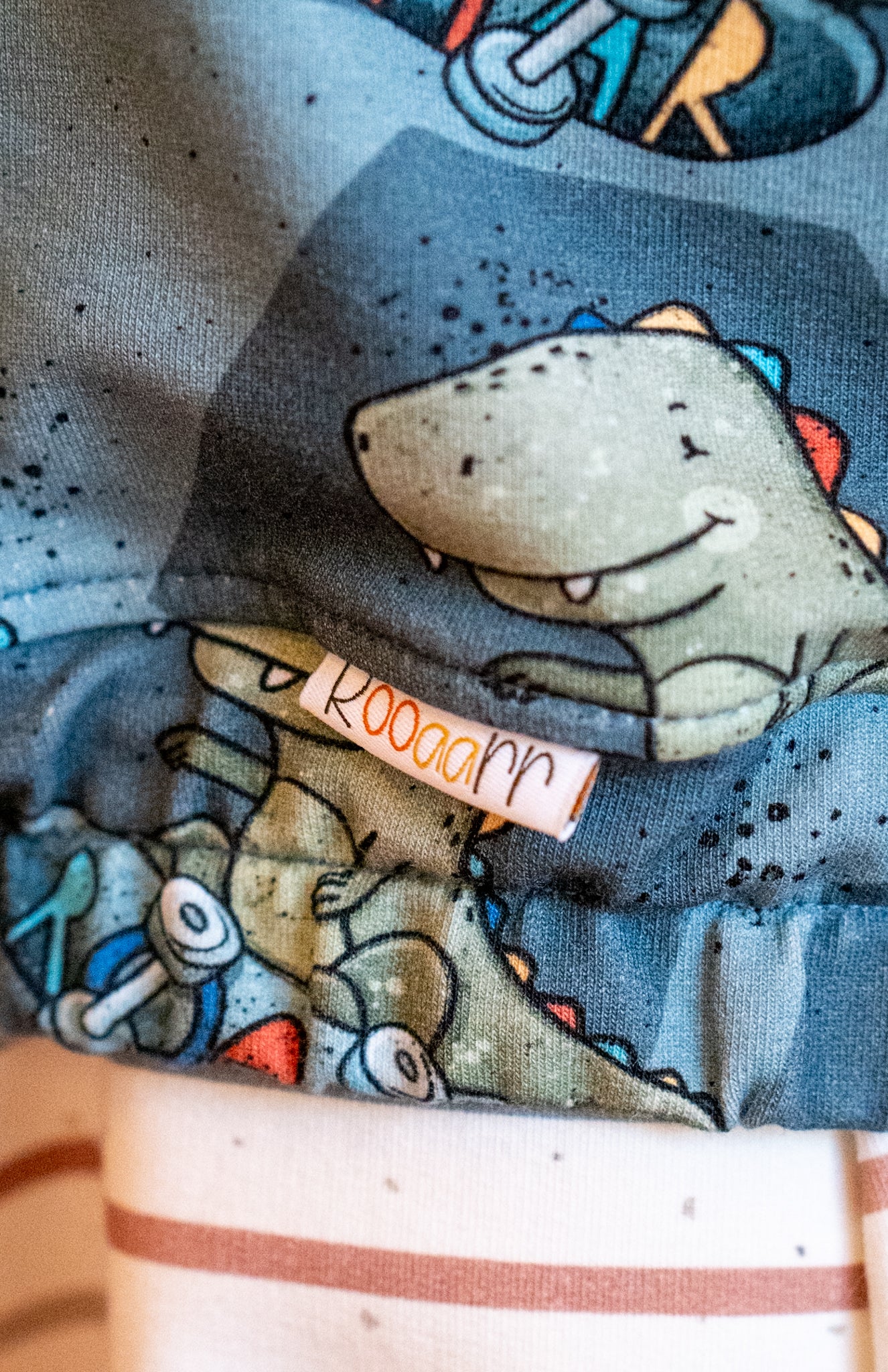 Skate T-Rex blue - French Terry