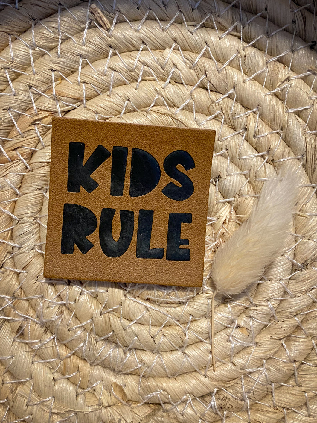 Kids Rule - Kunstleder Label