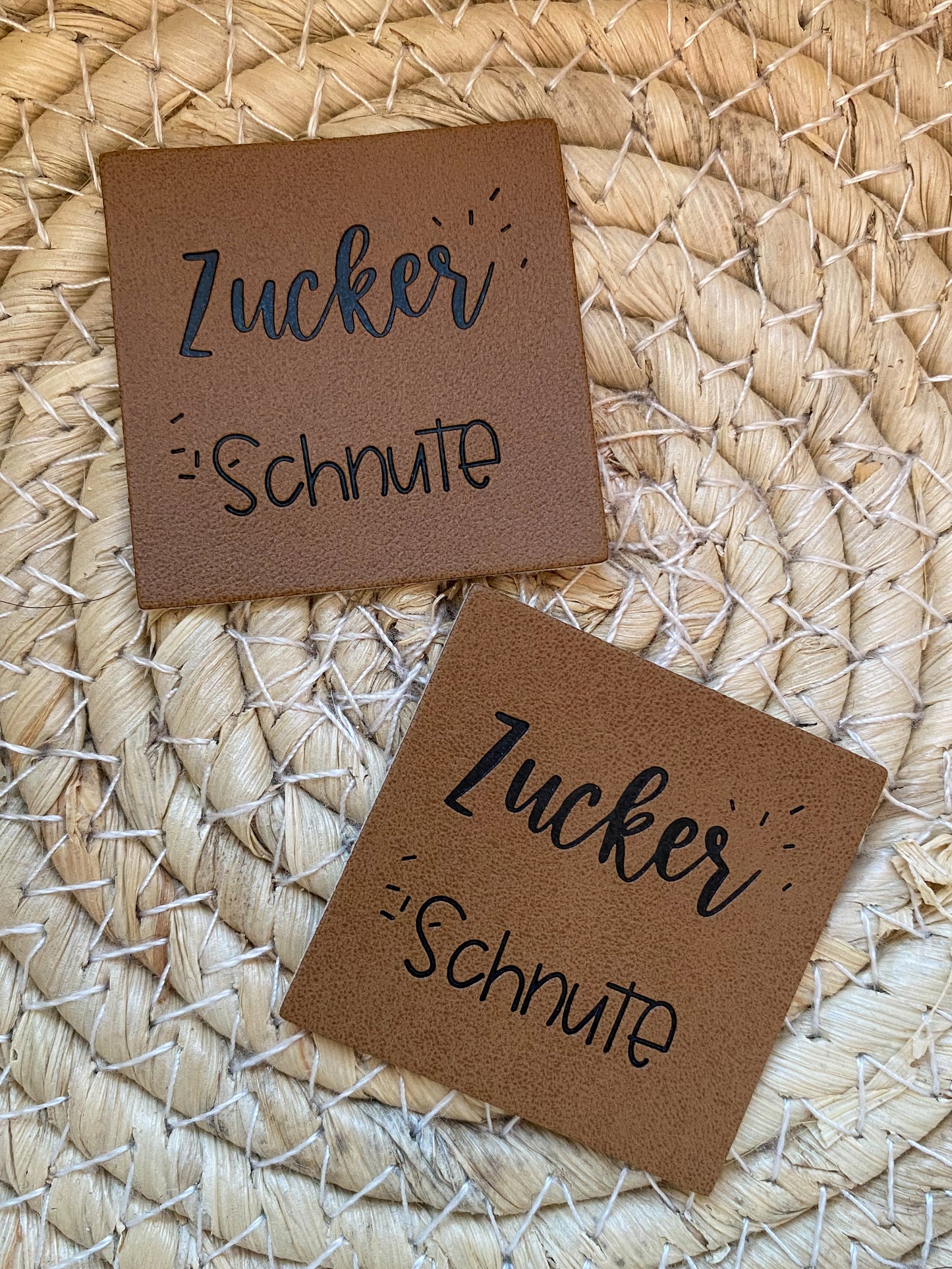 Zucker Schnute - Kunstleder Label