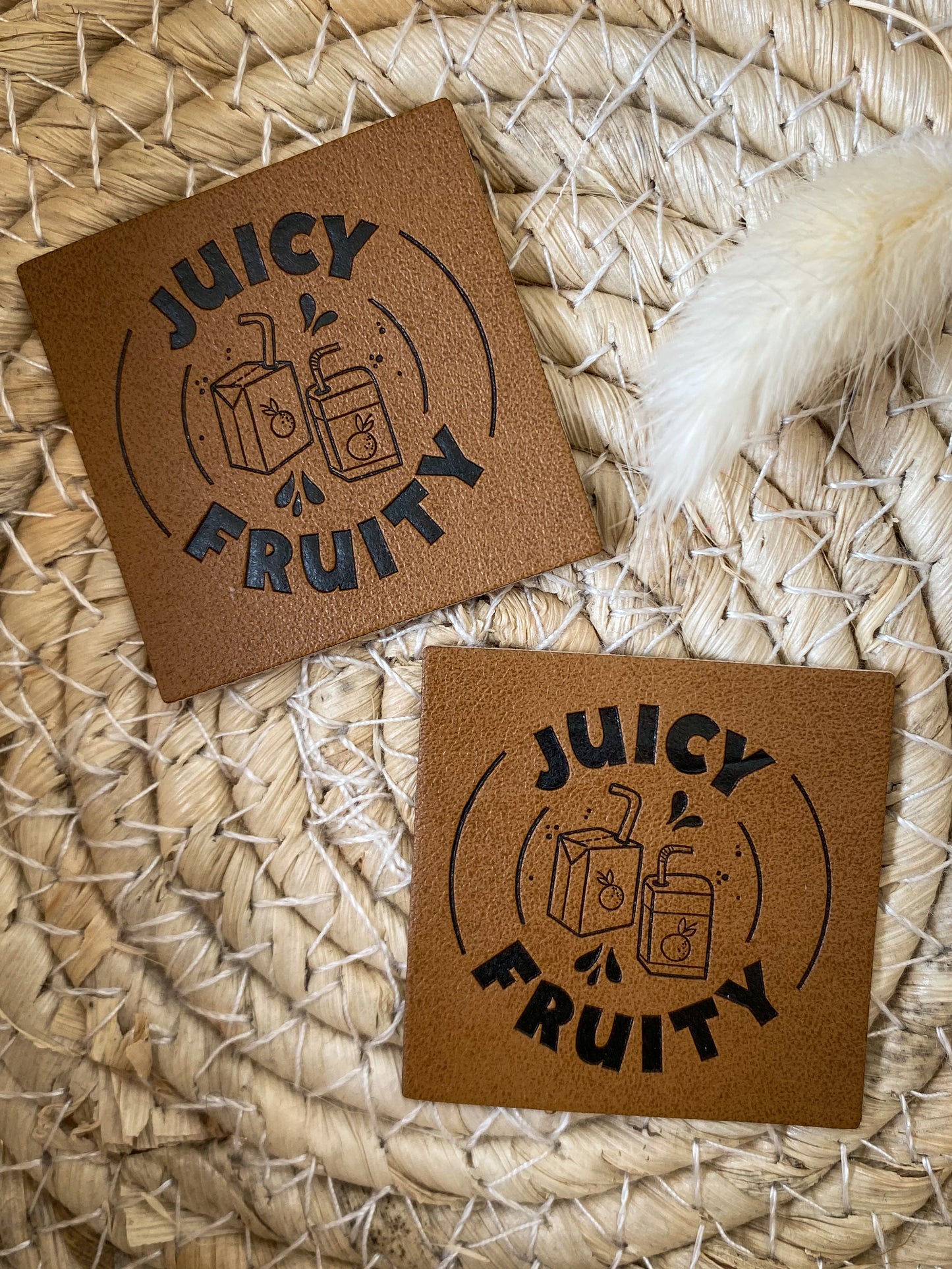 Juicy Fruity - Kunstleder Label