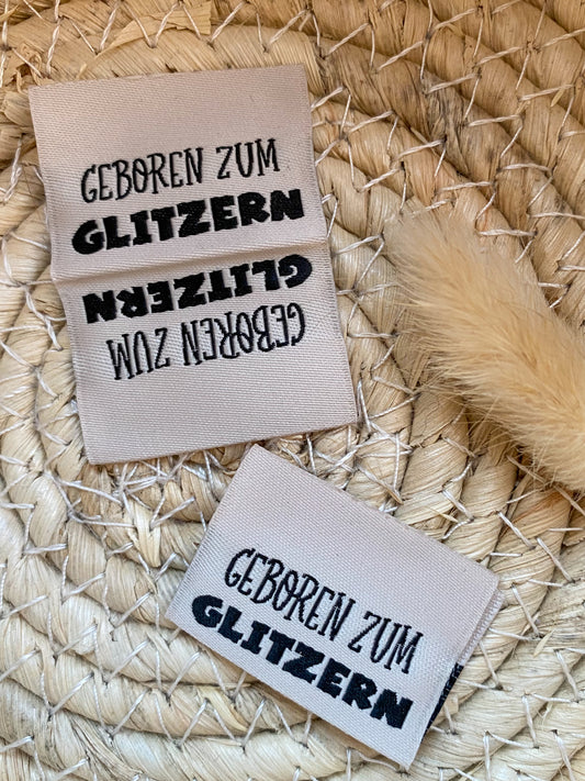 Geboren zum Glitzern - Web Label