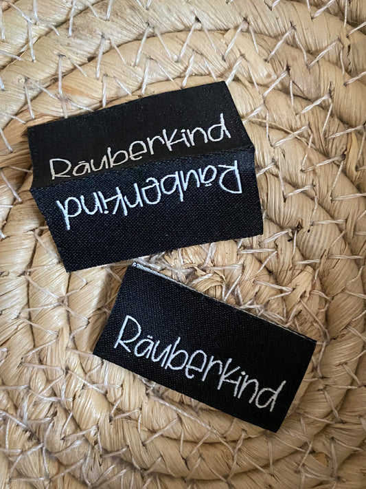 Räuberkind - schwarzes Web Label