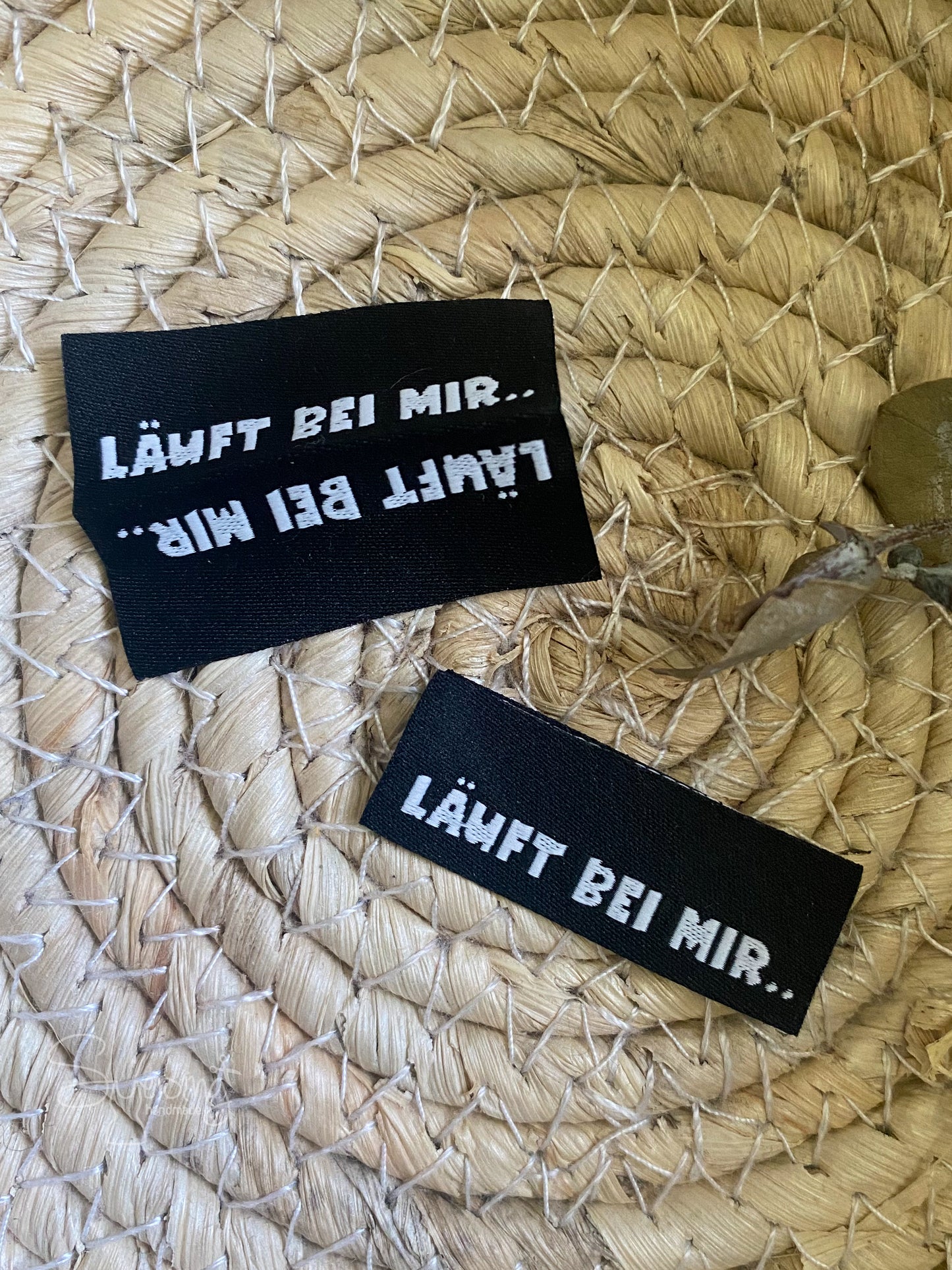 Läuft bei mir - schwarzes Web Label