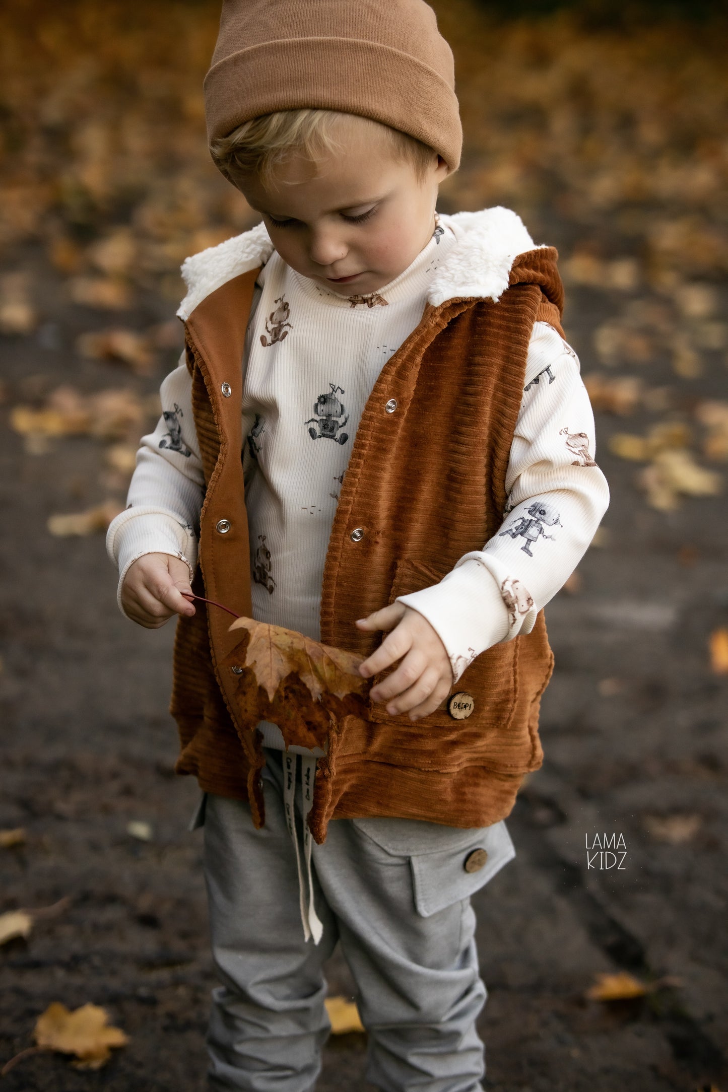 Cord Jersey cognac (rostorange)