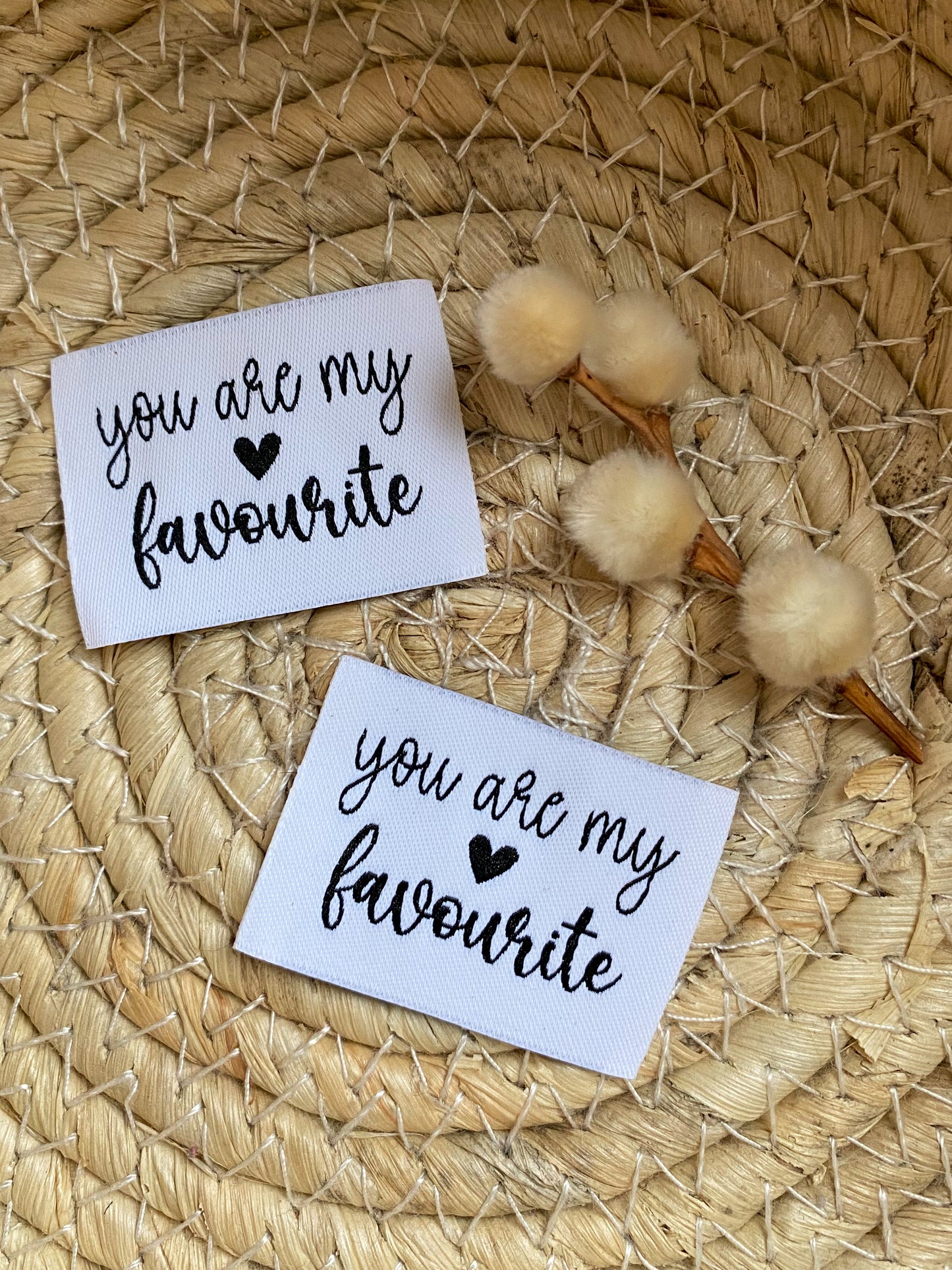 You are my favourite -  Web Label schwarz