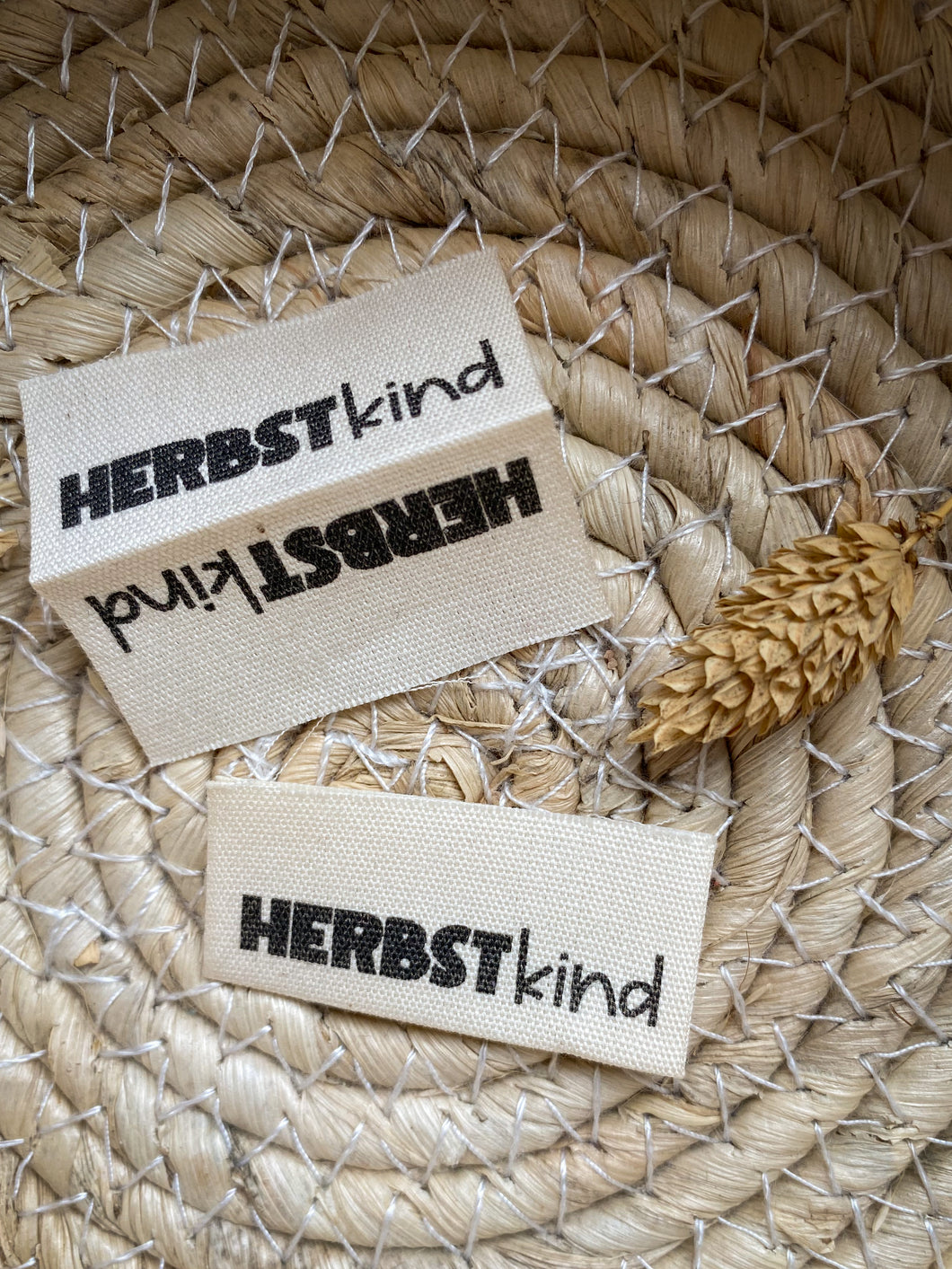 Herbstkind - Baumwoll Label