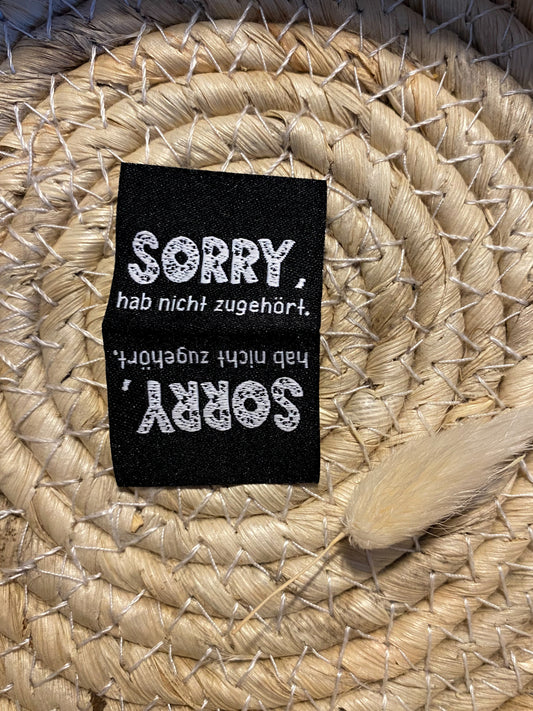 SORRY hab nicht zugehört - Web Label