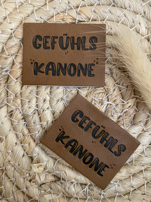 Gefühls Kanone - Kunstleder Label