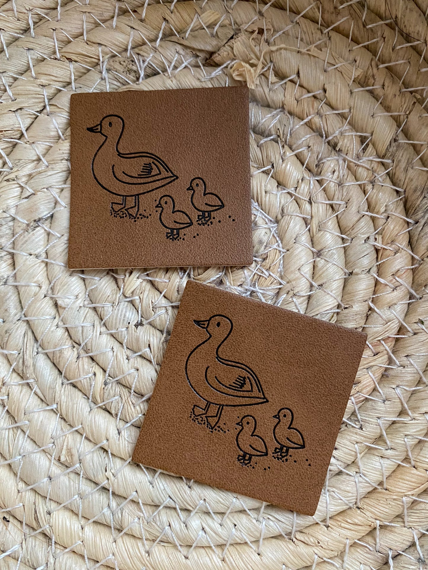 Enten - Kunstleder Label