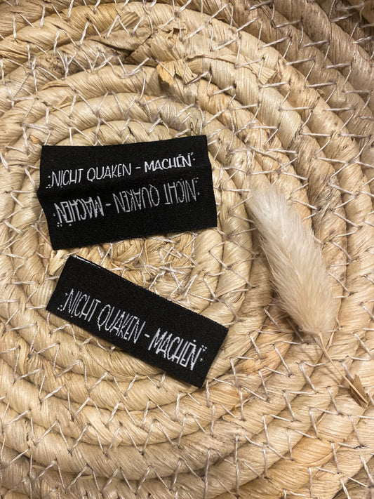 Nicht quaken - Machen - Web Label