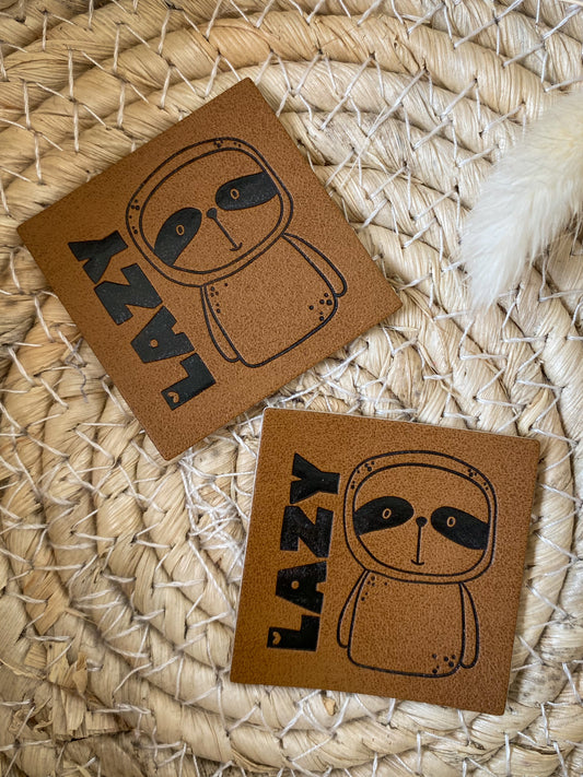 Lazy Animal - Kunstleder Label