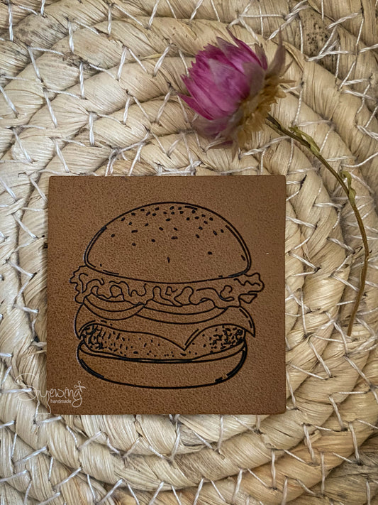 Burger - Kunstleder Label