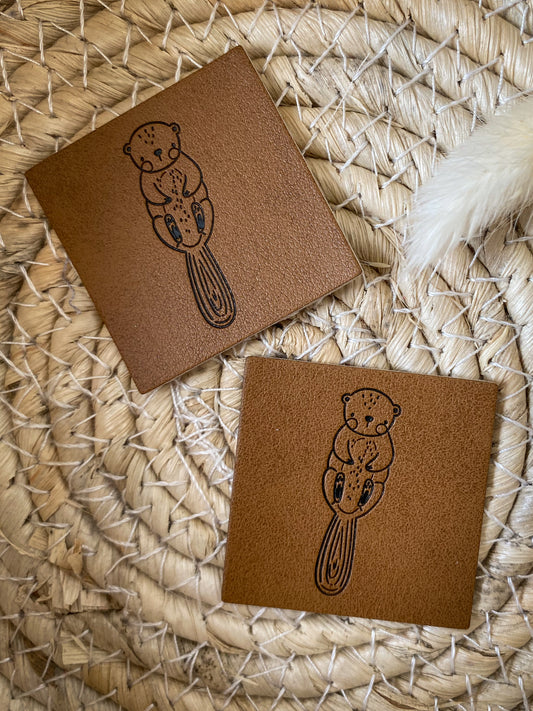 Otter - Kunstleder Label