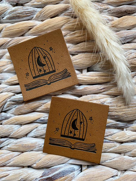 Magie Käfig Mond Buch - Kunstleder Label