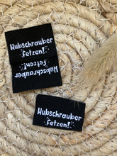 Lade das Bild in den Galerie-Viewer, Hubschrauber fetzen - schwarzes Web Label
