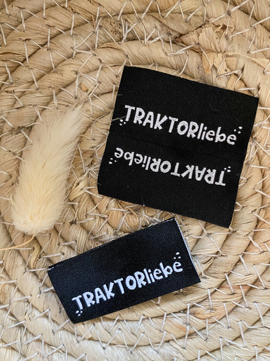 Traktorliebe - Web Label schwarz