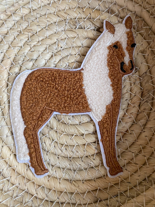 Haflinger Pferd - Chenille Patch